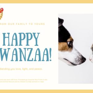 Happy Kwanzaa - Dog & Cat
